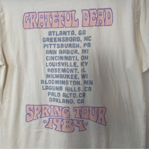Grateful Dead Vintage 1989 Spring Tour T Shirt Size S Single Stitch - Picture 5 of 15